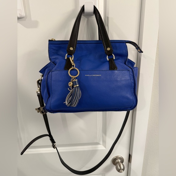 Diane Von Furstenberg Handbags - Diane V Cobalt blue Purse